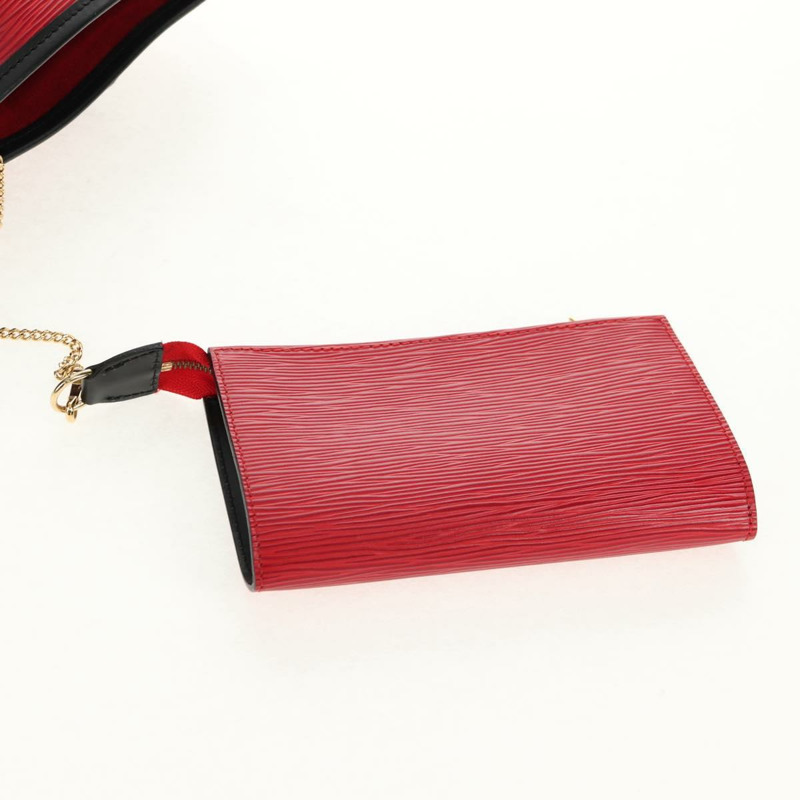 【日本直送】路易威登 Epi 水桶 PM 單肩包 SPO 紅黑 LV 正品 140506V-18