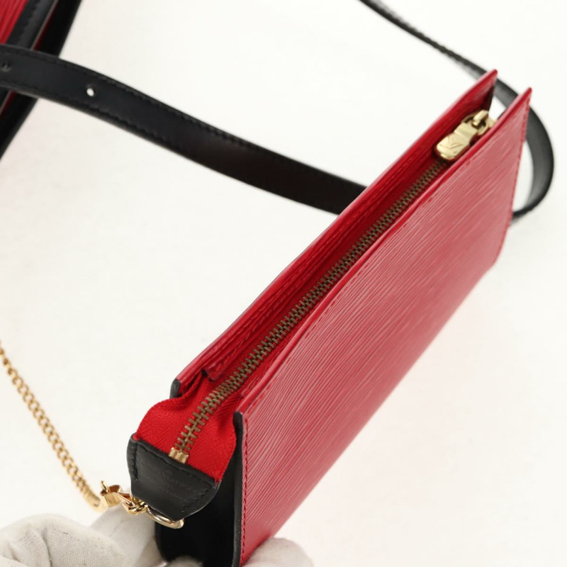 【日本直送】路易威登 Epi 水桶 PM 單肩包 SPO 紅黑 LV 正品 140506V-19