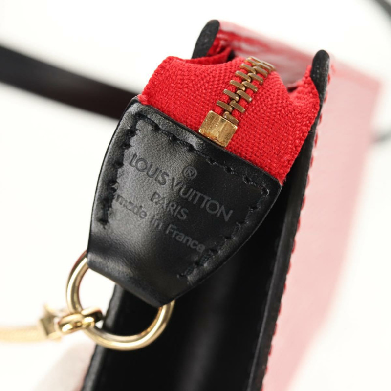 【日本直送】路易威登 Epi 水桶 PM 單肩包 SPO 紅黑 LV 正品 140506V-20