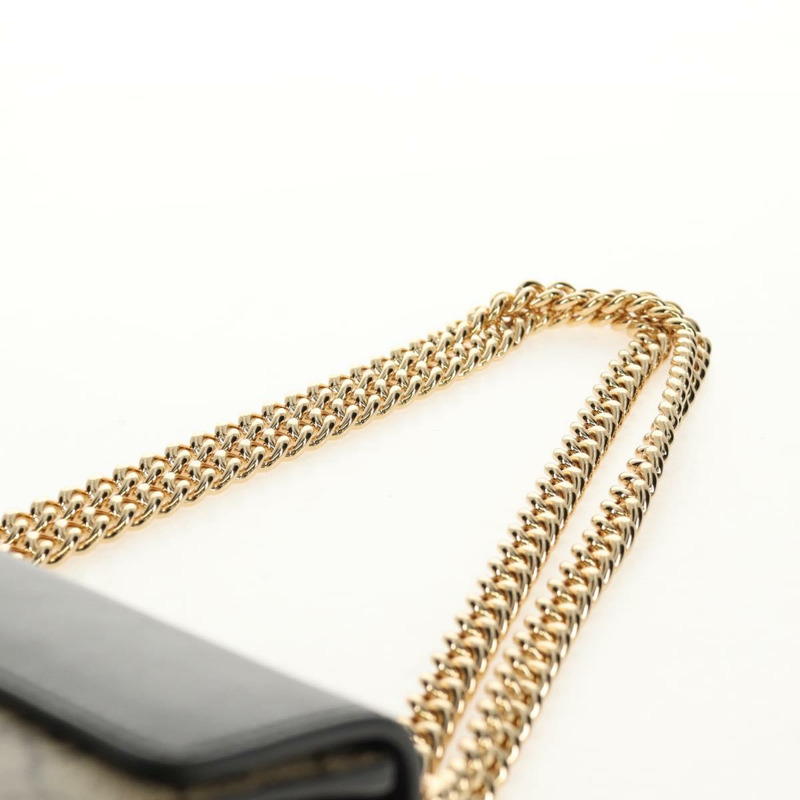 【日本直送】GUCCI GG Supreme 鏈條單肩包 PVC 米色 金色 409487 正品 148528M-13