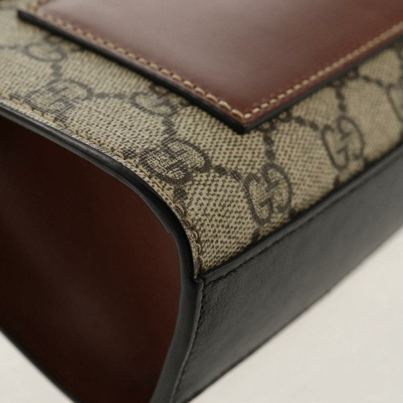 【日本直送】GUCCI GG Supreme 鏈條單肩包 PVC 米色 金色 409487 正品 148528M-16