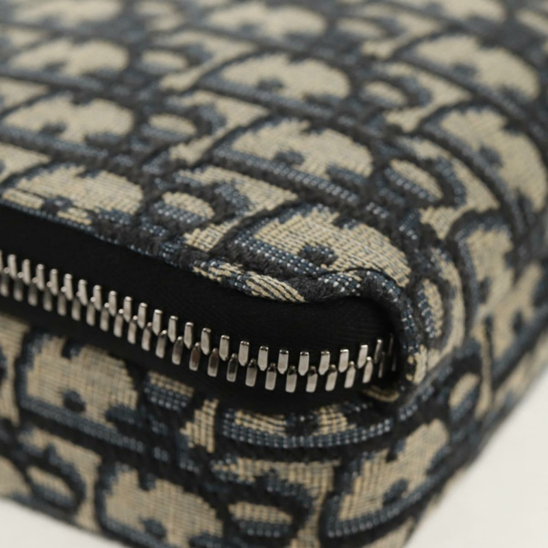 【日本直送】Christian Dior Trotter帆布斜背包 海軍藍 銀色 正品 148526M-14