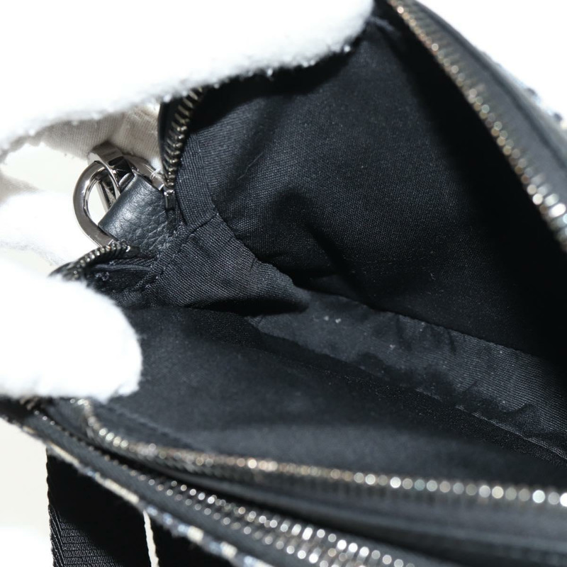 【日本直送】Christian Dior Trotter帆布斜背包 海軍藍 銀色 正品 148526M-21