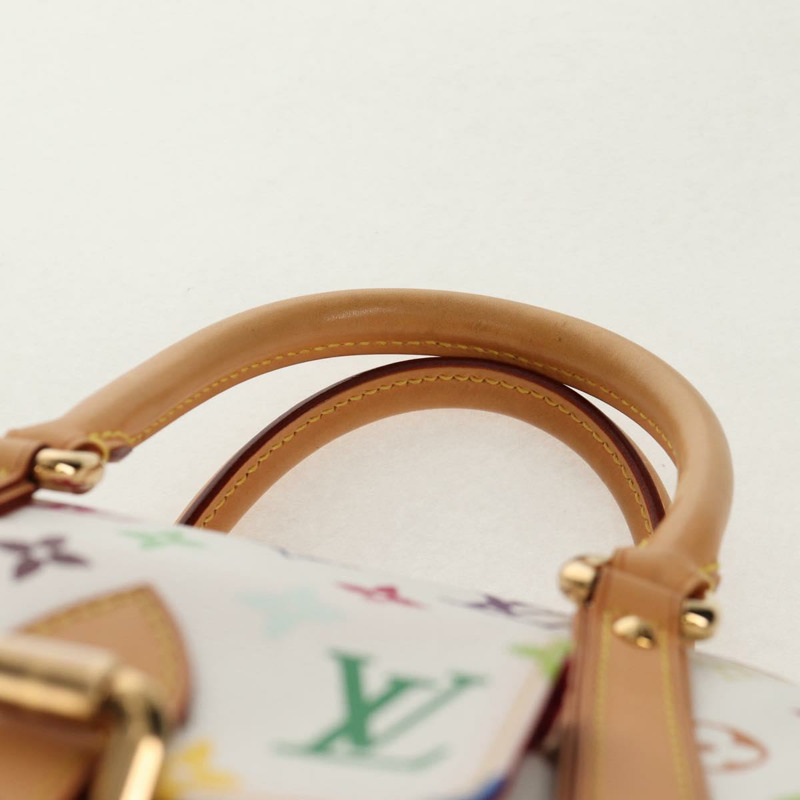 【日本直送】路易威登 Monogram Multicolor Priscilla 手提包 白色 M40096 正品 148523M-7