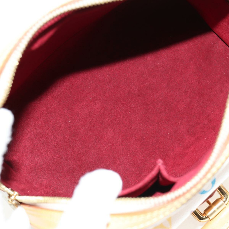 【日本直送】路易威登 Monogram Multicolor Priscilla 手提包 白色 M40096 正品 148523M-9