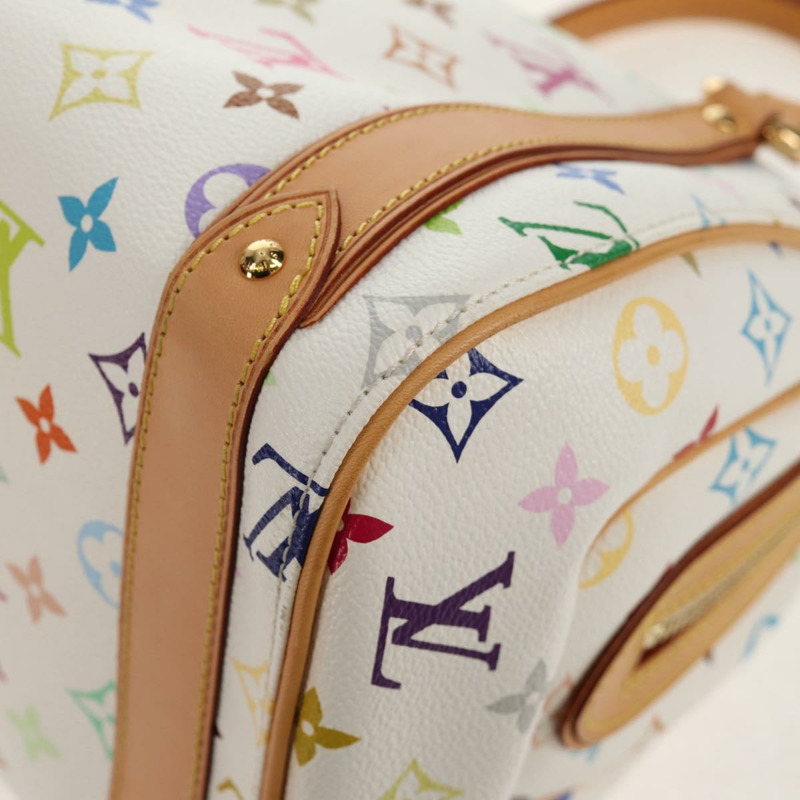 【日本直送】路易威登 Monogram Multicolor Priscilla 手提包 白色 M40096 正品 148523M-15
