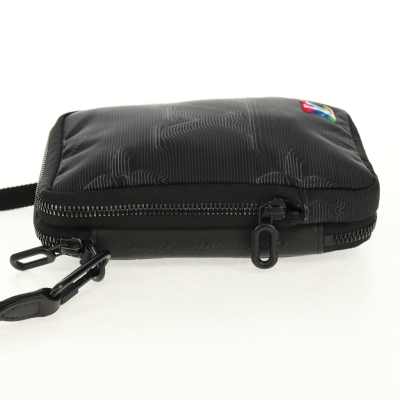 【日本直送】路易威登 3D Monogram 雙手機袋 黑色 M80141 LV 正品 140387M-2