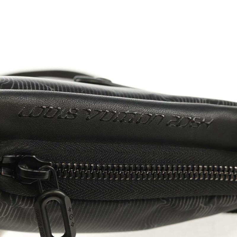 【日本直送】路易威登 3D Monogram 雙手機袋 黑色 M80141 LV 正品 140387M-8