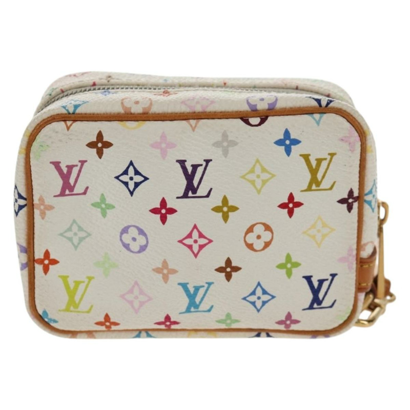 【日本直送】路易威登 Monogram Multicolor Trousse Wapity Pouch 白色 M58033 Auth 148522V-1