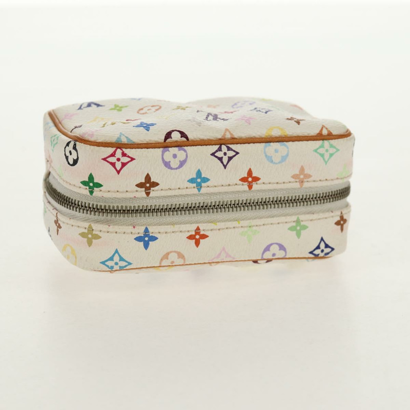 【日本直送】路易威登 Monogram Multicolor Trousse Wapity Pouch 白色 M58033 Auth 148522V-4