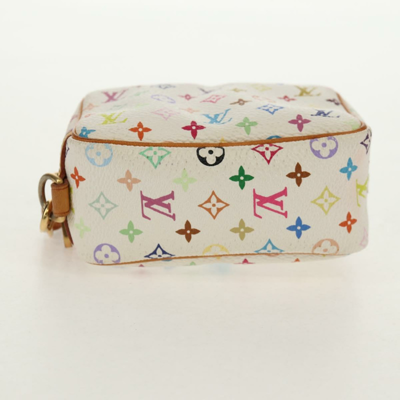 【日本直送】路易威登 Monogram Multicolor Trousse Wapity Pouch 白色 M58033 Auth 148522V-5