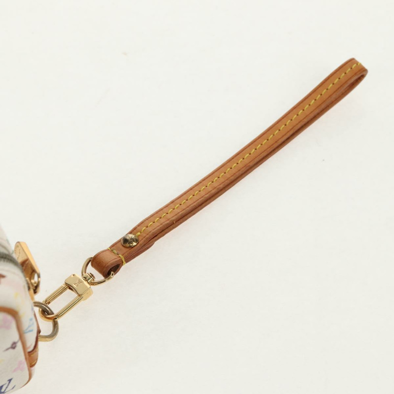 【日本直送】路易威登 Monogram Multicolor Trousse Wapity Pouch 白色 M58033 Auth 148522V-6