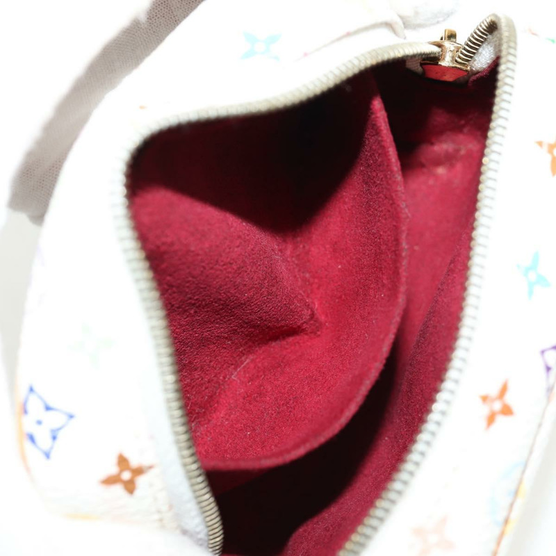 【日本直送】路易威登 Monogram Multicolor Trousse Wapity Pouch 白色 M58033 Auth 148522V-20