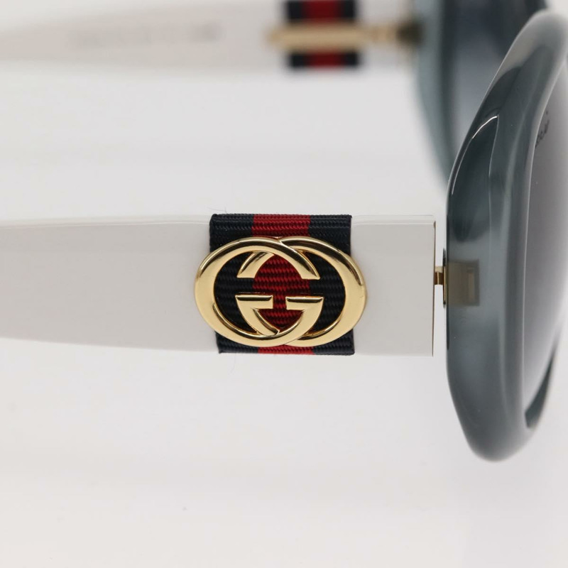 【日本直送】GUCCI 互扣式 G 太陽眼鏡 塑膠 藍白 Auth am9454V-7