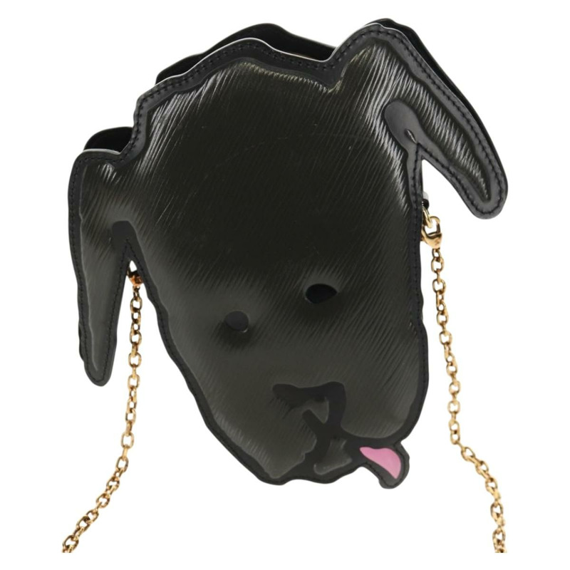 【日本直送】路易威登 Epi 狗臉圖案 Pochette 單肩包 灰色 M53171 LV 正品 142694M-12