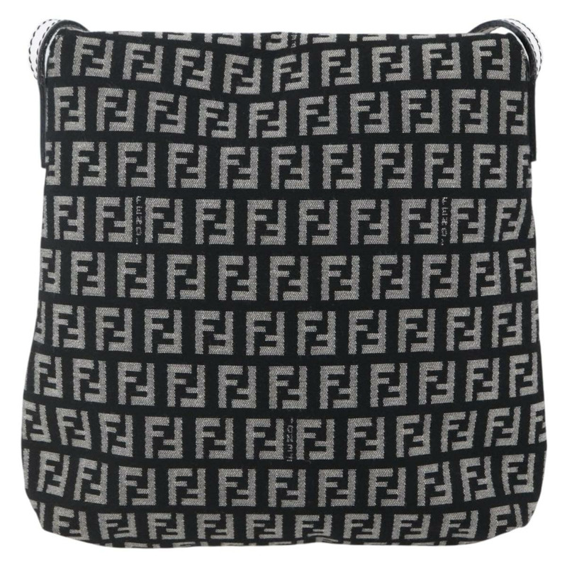 【日本直送】FENDI Zucchino 帆布 Mamma 水桶肩背包 棕色金色 正品 130807V-1