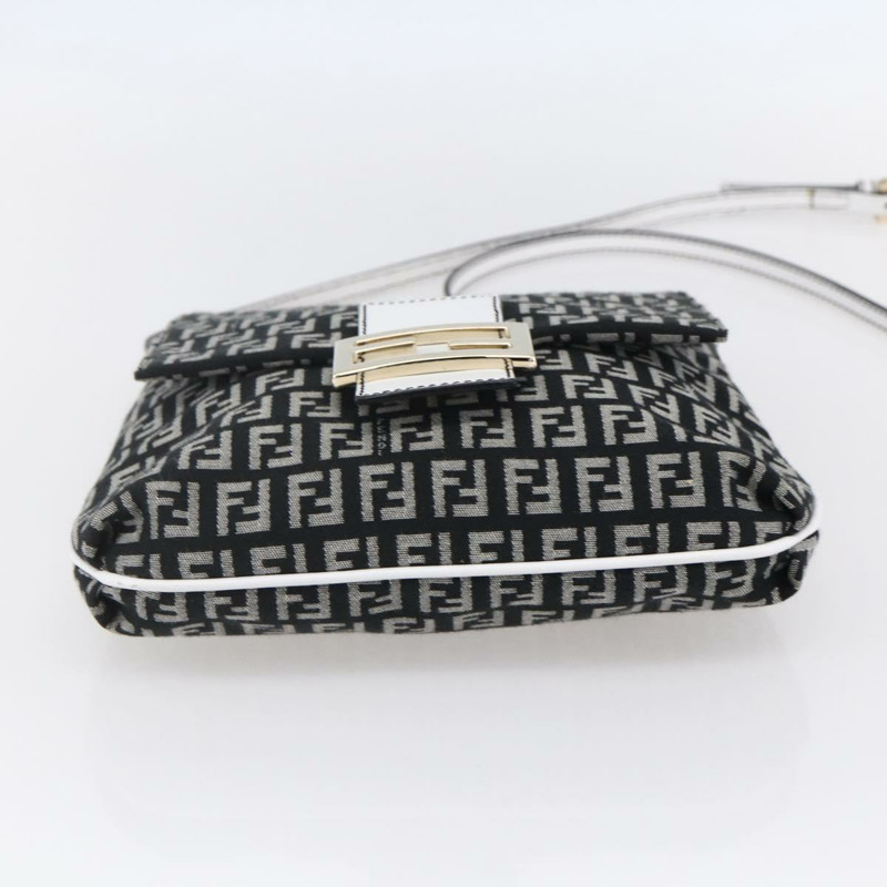 【日本直送】FENDI Zucchino 帆布 Mamma 水桶肩背包 棕色金色 正品 130807V-4