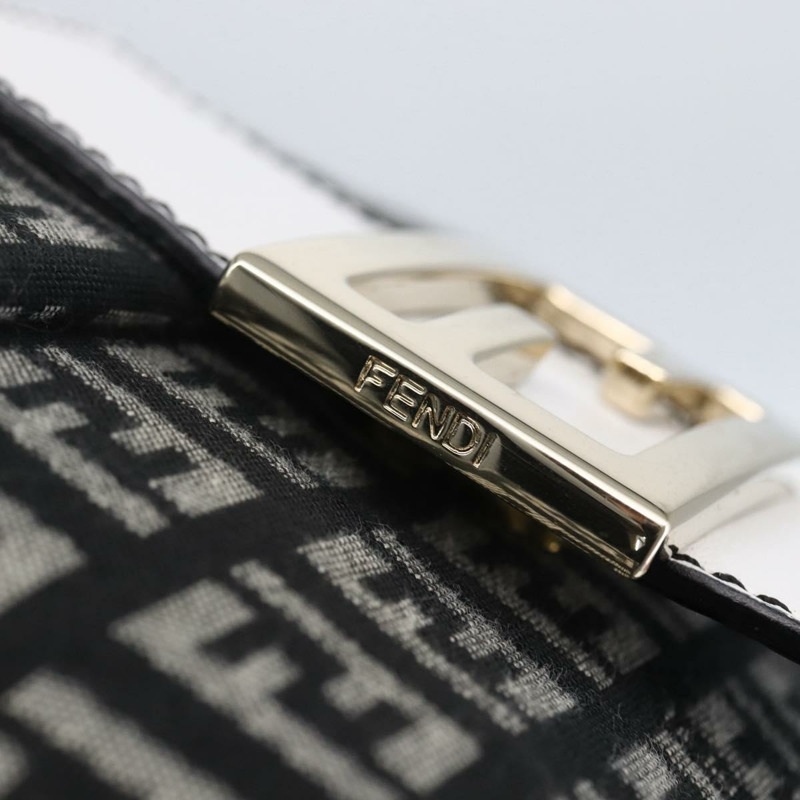 【日本直送】FENDI Zucchino 帆布 Mamma 水桶肩背包 棕色金色 正品 130807V-8