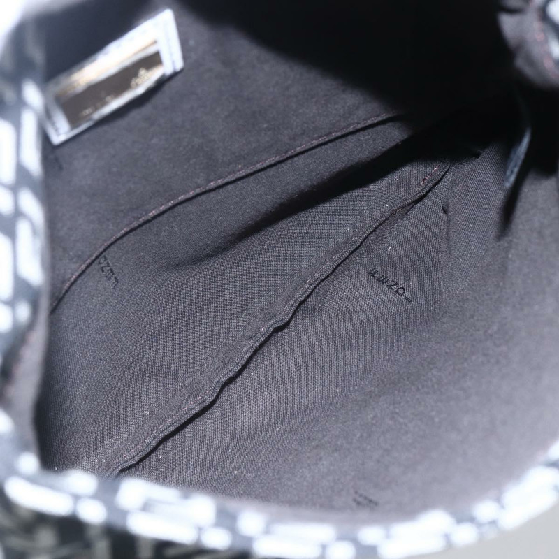 【日本直送】FENDI Zucchino 帆布 Mamma 水桶肩背包 棕色金色 正品 130807V-9