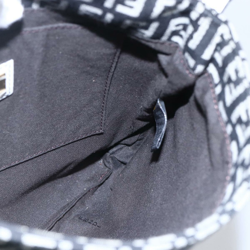 【日本直送】FENDI Zucchino 帆布 Mamma 水桶肩背包 棕色金色 正品 130807V-18