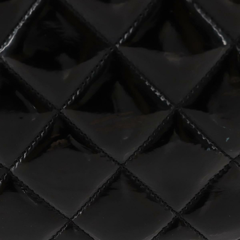 【日本直送】香奈兒 (CHANEL) 鏈條手提包 琺瑯黑銀色 CC Auth 121328V-2