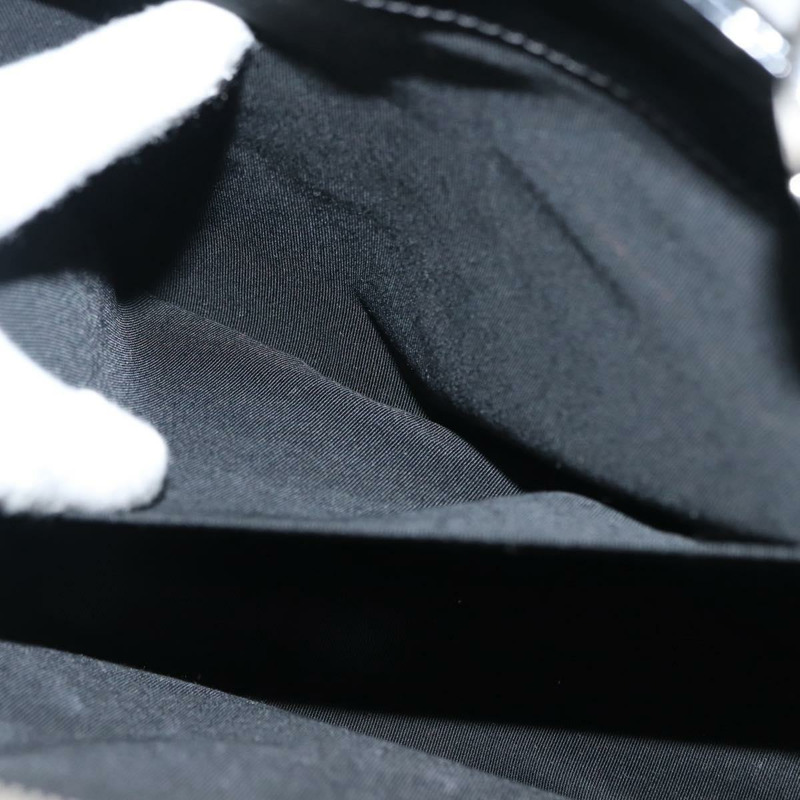 【日本直送】香奈兒 (CHANEL) 鏈條手提包 琺瑯黑銀色 CC Auth 121328V-22