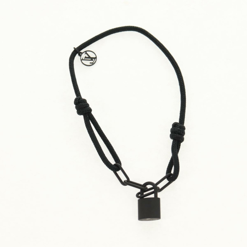 【日本直送】路易威登 Lockit Virgil Abloh 鈦金屬黑色手環 Q05270 LV 正品 136563M-5