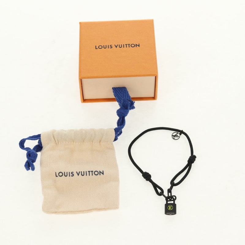 【日本直送】路易威登 Lockit Virgil Abloh 鈦金屬黑色手環 Q05270 LV 正品 136563M-11