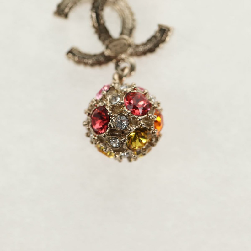 【日本直送】香奈兒 (CHANEL) 銀色金屬雙C吊墜，貨號 136569M-5