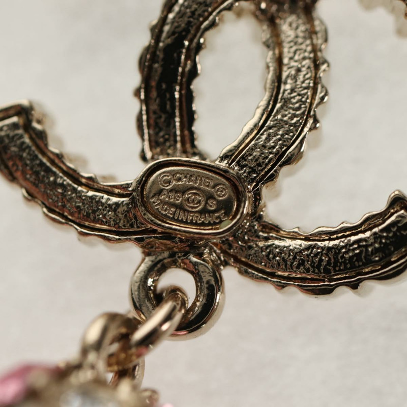 【日本直送】香奈兒 (CHANEL) 銀色金屬雙C吊墜，貨號 136569M-7