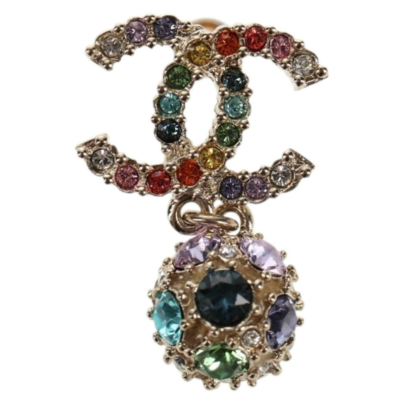 【日本直送】香奈兒 (CHANEL) 銀色金屬雙C吊墜，貨號 136569M-8