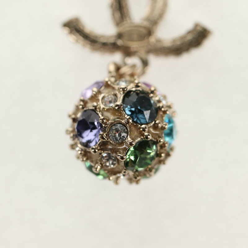 【日本直送】香奈兒 (CHANEL) 銀色金屬雙C吊墜，貨號 136569M-12