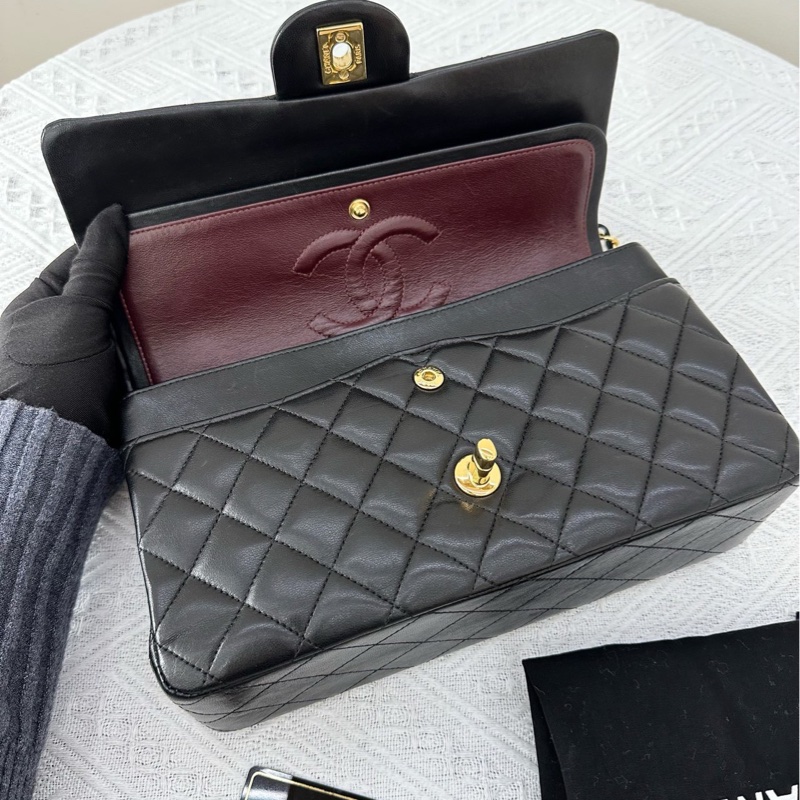 香奈兒 CHANEL CF黑金 羊皮 20K-8