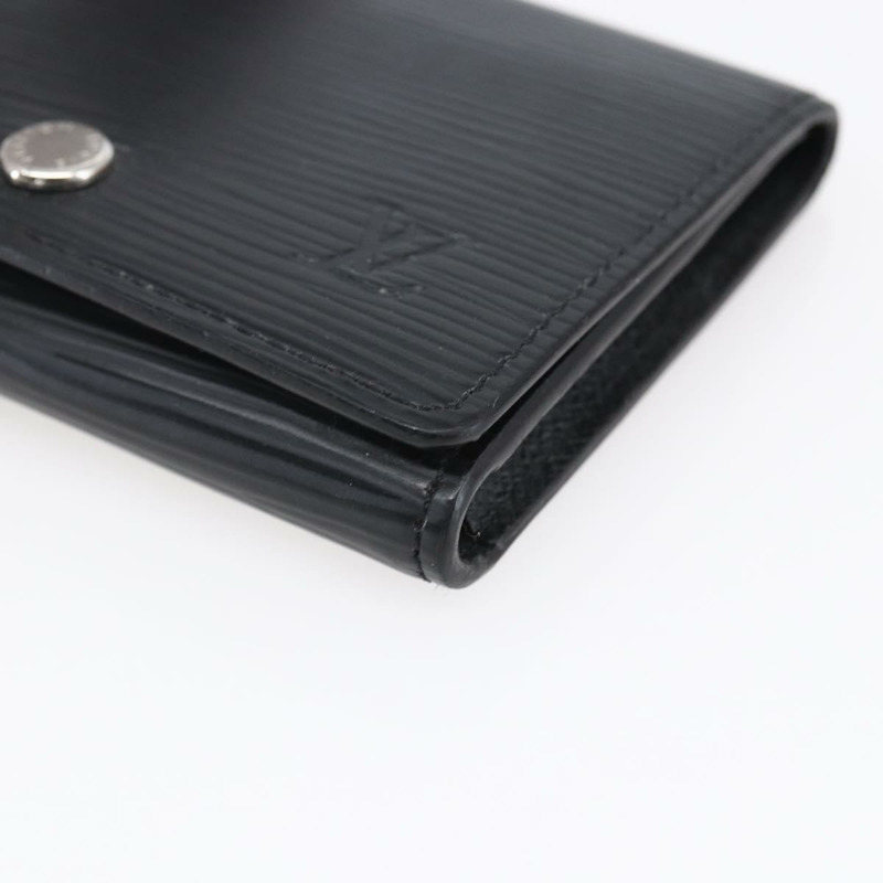 【日本直送】路易威登 Epi Anvelop Cult De Vuitto 卡包 黑色 M56169 LV Auth 121342V-6