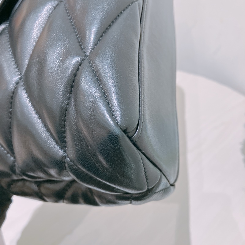 TK1876 Saint Laurent 聖羅蘭黑色菱格紋絎縫皮革手拿包Puffer Envelope Clutch Bag Black In Quilted Lambskin Leather-6