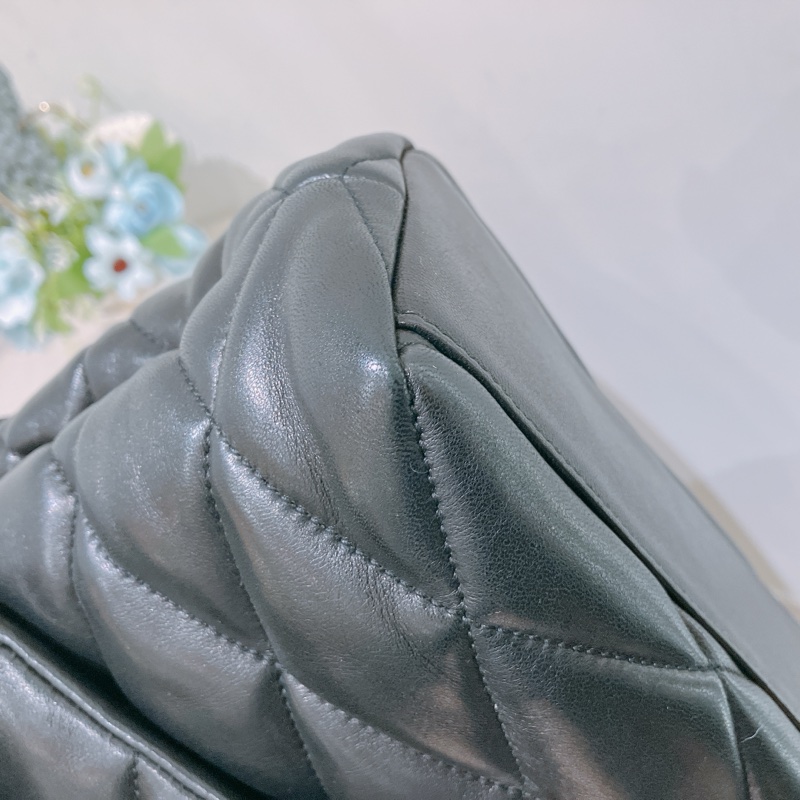 TK1876 Saint Laurent 聖羅蘭黑色菱格紋絎縫皮革手拿包Puffer Envelope Clutch Bag Black In Quilted Lambskin Leather-8