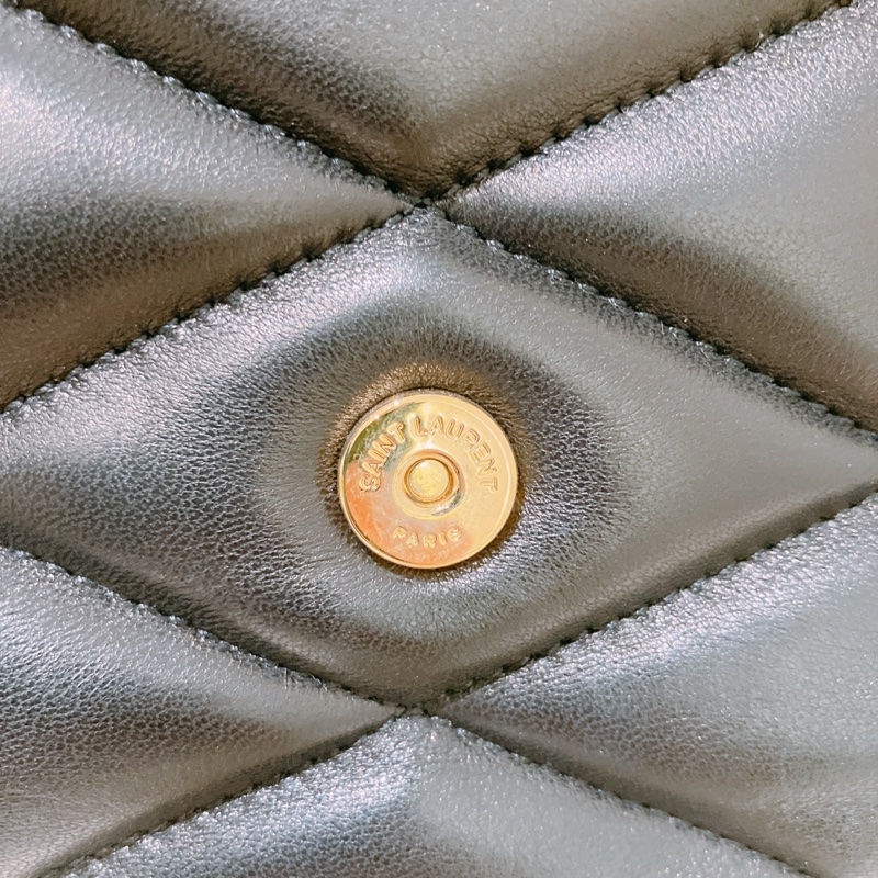 TK1876 Saint Laurent 聖羅蘭黑色菱格紋絎縫皮革手拿包Puffer Envelope Clutch Bag Black In Quilted Lambskin Leather-13