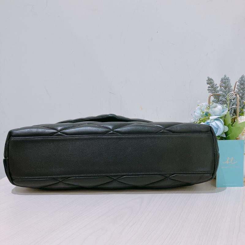 TK1876 Saint Laurent 聖羅蘭黑色菱格紋絎縫皮革手拿包Puffer Envelope Clutch Bag Black In Quilted Lambskin Leather-20