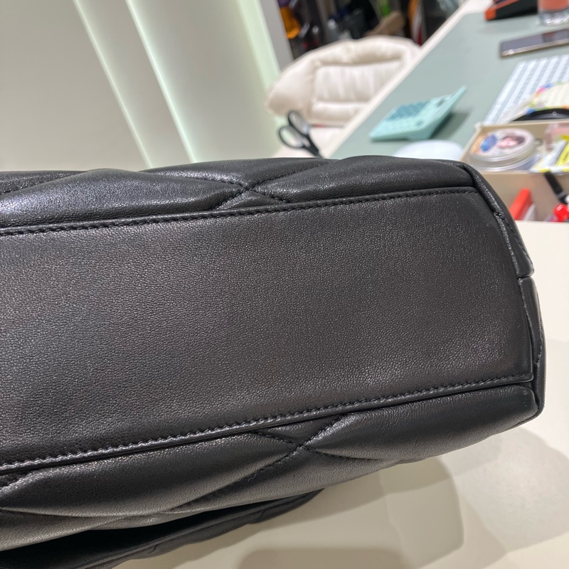 TK1876 Saint Laurent 聖羅蘭黑色菱格紋絎縫皮革手拿包Puffer Envelope Clutch Bag Black In Quilted Lambskin Leather-46