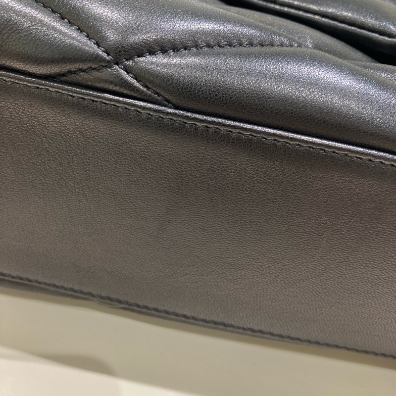 TK1876 Saint Laurent 聖羅蘭黑色菱格紋絎縫皮革手拿包Puffer Envelope Clutch Bag Black In Quilted Lambskin Leather-47