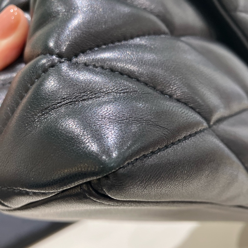 TK1876 Saint Laurent 聖羅蘭黑色菱格紋絎縫皮革手拿包Puffer Envelope Clutch Bag Black In Quilted Lambskin Leather-48