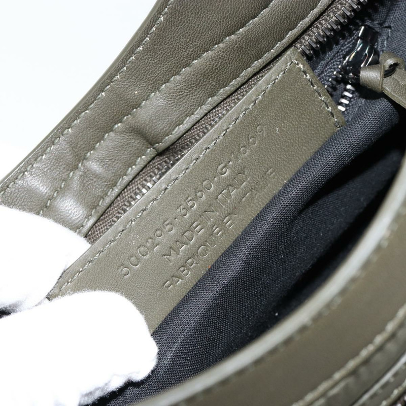 【日本直送】BALENCIAGA 經典迷你都會包 尼龍皮革 兩用 卡其色 300295 Auth am9459V-11