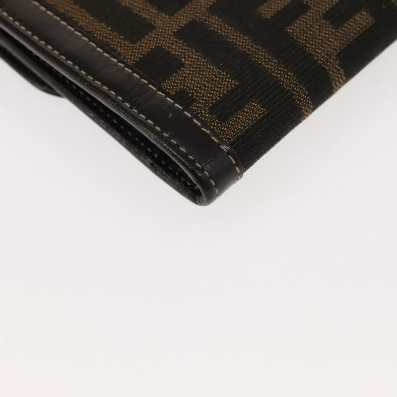 【日本直送】FENDI Zucca帆布長版皮夾 黑色 棕色 正品 147038V-14