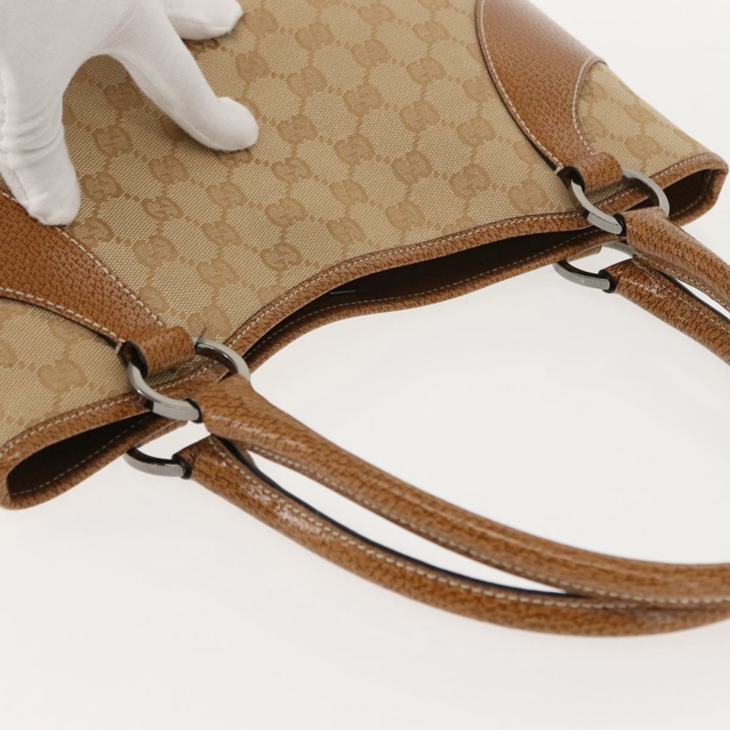 【日本直送】GUCCI GG帆布托特包 米棕色 113015 正品 am9499V-5