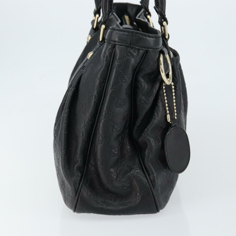 【日本直送】GUCCI GG帆布Guccissima托特包 皮革 黑色 金色 296835 正品 am9501V-3