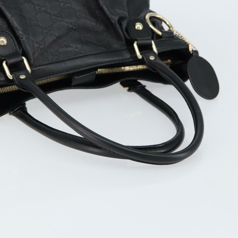 【日本直送】GUCCI GG帆布Guccissima托特包 皮革 黑色 金色 296835 正品 am9501V-6