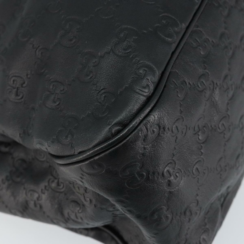 【日本直送】GUCCI GG帆布Guccissima托特包 皮革 黑色 金色 296835 正品 am9501V-14