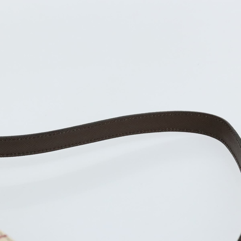 【日本直送】BURBERRY Nova 格紋單肩包帆布皮革米色銀色正品 am9486V-7