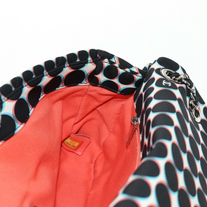 【日本直送】香奈兒 Matelasse 25 鏈條肩背包 尼龍材質 黑色 銀色 CC 標誌 Auth 140364M-23