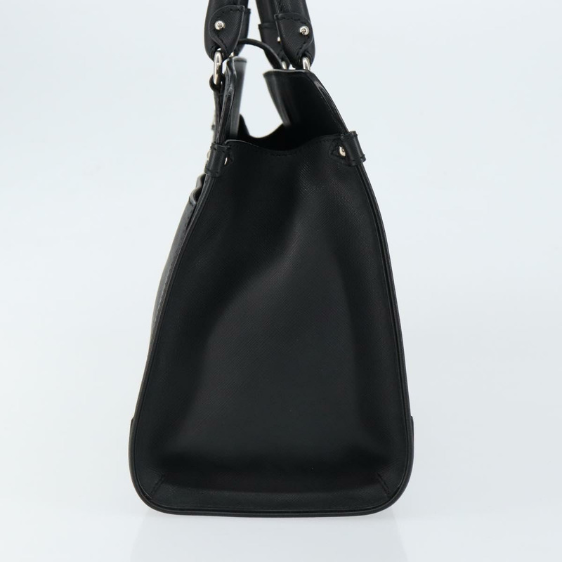 【日本直送】Salvatore Ferragamo Gancini 手提包，黑色銀色皮革，正品 am9462V-3